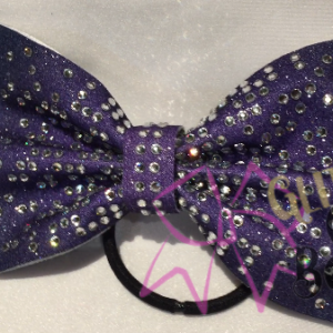 PIGTAIL TAILLESS RHINESTONE BOW SET