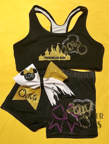 DESTINATION CASTLE BRA OR TANK/BOW/SHORTS SET [CLONE]