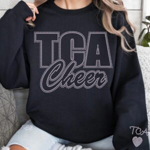 TCA RHINESTONE LOGO FLEECE CREWNECK
